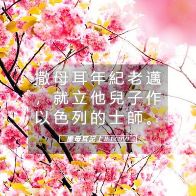 Picture 05 - 撒 母 耳 記 上 8:1 CUVT - 撒 母 耳 年 紀 老 邁 ， 就 立 他 兒 - Bible Verse Picture