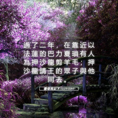 Picture 05 - 撒 母 耳 記 下 13:23 CUVT - 過 了 二 年 ， 在 靠 近 以 法 蓮 的 - Bible Verse Picture
