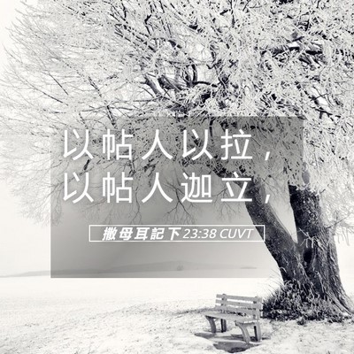 Picture 05 - 撒 母 耳 記 下 23:38 CUVT - 以 帖 人 以 拉 ， 以 帖 人 迦 立 - Bible Verse Picture