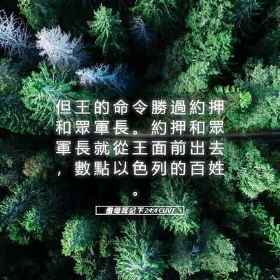 Picture 05 - 撒 母 耳 記 下 24:4 CUVT - 但 王 的 命 令 勝 過 約 押 和 眾 軍 - Bible Verse Picture