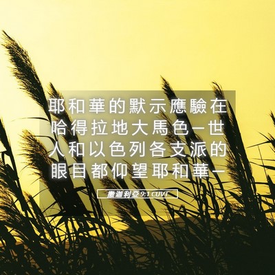 Picture 05 - 撒 迦 利 亞 9:1 CUVT - 耶 和 華 的 默 示 應 驗 在 哈 得 拉 - Bible Verse Picture