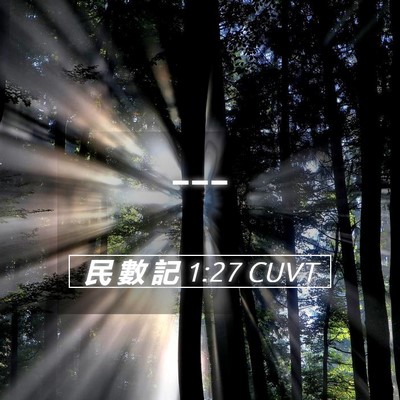 Picture 05 - 民 數 記 1:27 CUVT -  - Bible Verse Picture