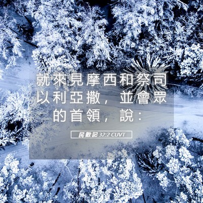 Picture 05 - 民 數 記 32:2 CUVT - 就 來 見 摩 西 和 祭 司 以 利 亞 撒 - Bible Verse Picture