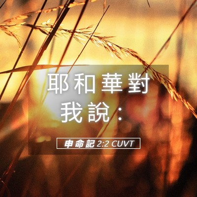 Picture 05 - 申 命 記 2:2 CUVT - 耶 和 華 對 我 說 - Bible Verse Picture