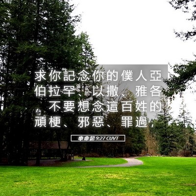 Picture 05 - 申 命 記 9:27 CUVT - 求 你 記 念 你 的 僕 人 亞 伯 拉 罕 - Bible Verse Picture