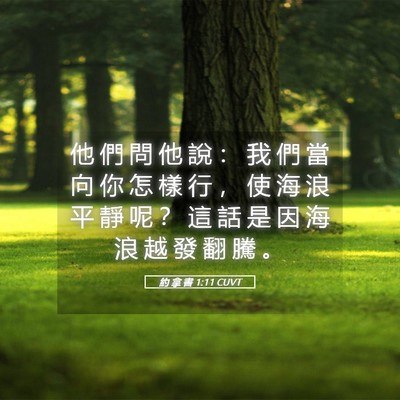 Picture 05 - 約 拿 書 1:11 CUVT - 他 們 問 他 說 ： 我 們 當 向 你 怎 - Bible Verse Picture