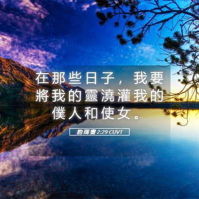 Picture 05 - 約 珥 書 2:29 CUVT - 在 那 些 日 子 ， 我 要 將 我 的 靈 - Bible Verse Picture