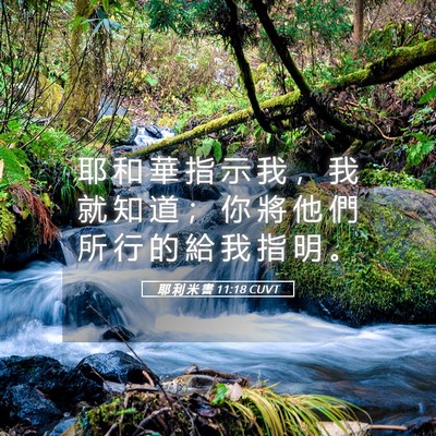 Picture 05 - 耶 利 米 書 11:18 CUVT - 耶 和 華 指 示 我 ， 我 就 知 道 ； - Bible Verse Picture