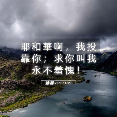 Picture 05 - 詩 篇 71:1 CUVT - 耶 和 華 啊 ， 我 投 靠 你 ； 求 你 - Bible Verse Picture