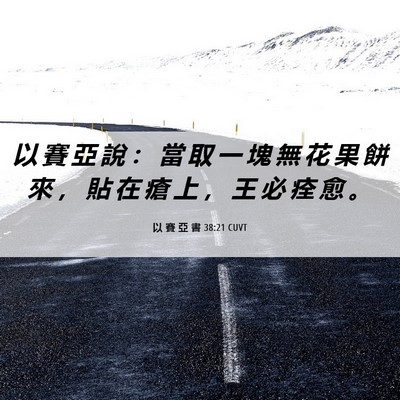 Picture 06 - 以 賽 亞 書 38:21 CUVT - 以 賽 亞 說 ： 當 取 一 塊 無 花 果 - Bible Verse Picture