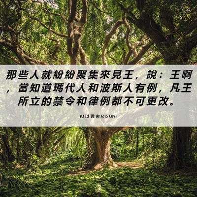 Picture 06 - 但 以 理 書 6:15 CUVT - 那 些 人 就 紛 紛 聚 集 來 見 王 ， - Bible Verse Picture