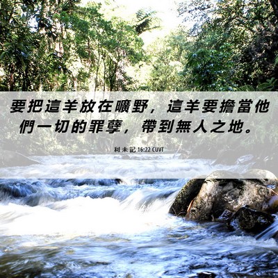 Picture 06 - 利 未 記 16:22 CUVT - 要 把 這 羊 放 在 曠 野 ， 這 羊 要 - Bible Verse Picture