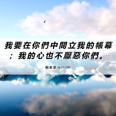 Picture 06 - 利 未 記 26:11 CUVT - 我 要 在 你 們 中 間 立 我 的 帳 幕 - Bible Verse Picture