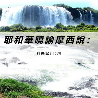 Picture 06 - 利 未 記 8:1 CUVT - 耶 和 華 曉 諭 摩 西 說 - Bible Verse Picture
