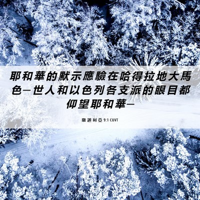 Picture 06 - 撒 迦 利 亞 9:1 CUVT - 耶 和 華 的 默 示 應 驗 在 哈 得 拉 - Bible Verse Picture