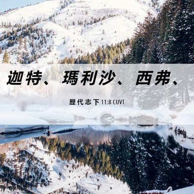 Picture 06 - 歷 代 志 下 11:8 CUVT - 迦 特 、 瑪 利 沙 、 西 弗 - Bible Verse Picture