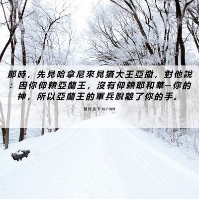 Picture 06 - 歷 代 志 下 16:7 CUVT - 那 時 ， 先 見 哈 拿 尼 來 見 猶 大 - Bible Verse Picture