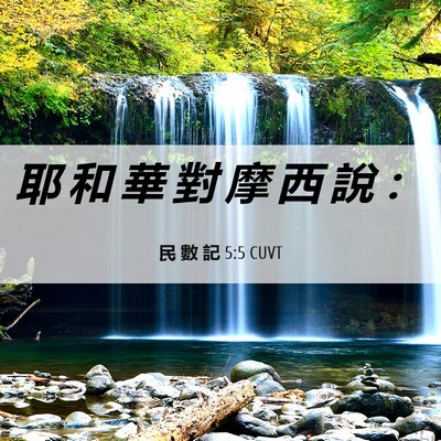 Picture 06 - 民 數 記 5:5 CUVT - 耶 和 華 對 摩 西 說 - Bible Verse Picture
