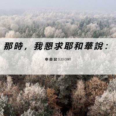 Picture 06 - 申 命 記 3:23 CUVT - 那 時 ， 我 懇 求 耶 和 華 說 - Bible Verse Picture