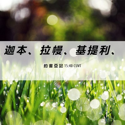 Picture 06 - 約 書 亞 記 15:40 CUVT - 迦 本 、 拉 幔 、 基 提 利 - Bible Verse Picture