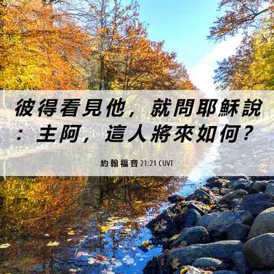 Picture 06 - 約 翰 福 音 21:21 CUVT - 彼 得 看 見 他 ， 就 問 耶 穌 說 ： - Bible Verse Picture
