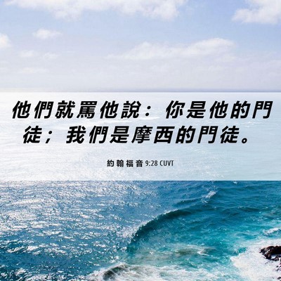 Picture 06 - 約 翰 福 音 9:28 CUVT - 他 們 就 罵 他 說 ： 你 是 他 的 門 - Bible Verse Picture