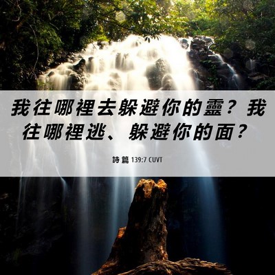 Picture 06 - 詩 篇 139:7 CUVT - 我 往 哪 裡 去 躲 避 你 的 靈 ？ 我 - Bible Verse Picture
