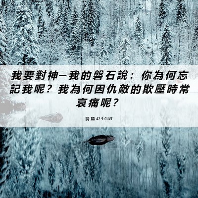 Picture 06 - 詩 篇 42:9 CUVT - 我 要 對 神 ─ 我 的 磐 石 說 ： 你 - Bible Verse Picture
