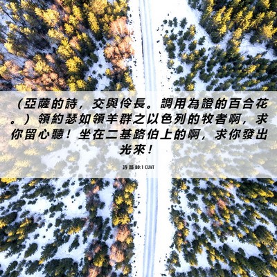 Picture 06 - 詩 篇 80:1 CUVT - （ 亞 薩 的 詩 ， 交 與 伶 長 。 調 - Bible Verse Picture