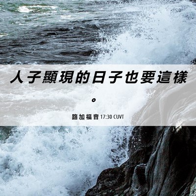 Picture 06 - 路 加 福 音 17:30 CUVT - 人 子 顯 現 的 日 子 也 要 這 樣 - Bible Verse Picture