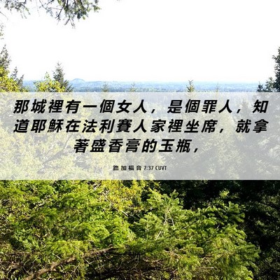 Picture 06 - 路 加 福 音 7:37 CUVT - 那 城 裡 有 一 個 女 人 ， 是 個 罪 - Bible Verse Picture