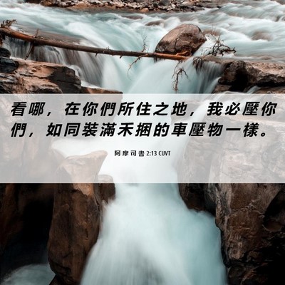 Picture 06 - 阿 摩 司 書 2:13 CUVT - 看 哪 ， 在 你 們 所 住 之 地 ， 我 - Bible Verse Picture
