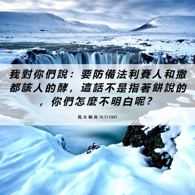 Picture 06 - 馬 太 福 音 16:11 CUVT - 我 對 你 們 說 ： 要 防 備 法 利 賽 - Bible Verse Picture