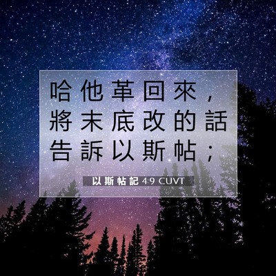 Picture 07 - 以 斯 帖 記 4:9 CUVT - 哈 他 革 回 來 ， 將 末 底 改 的 話 - Bible Verse Picture