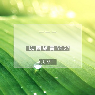 Picture 07 - 以 西 結 書 39:27 CUVT -  - Bible Verse Picture