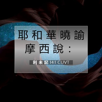 Picture 07 - 利 未 記 14:1 CUVT - 耶 和 華 曉 諭 摩 西 說 - Bible Verse Picture