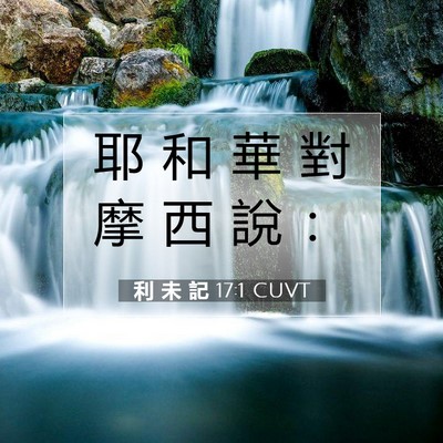 Picture 07 - 利 未 記 17:1 CUVT - 耶 和 華 對 摩 西 說 - Bible Verse Picture