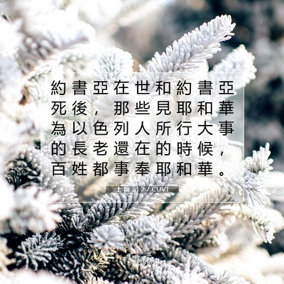 Picture 07 - 士 師 記 2:7 CUVT - 約 書 亞 在 世 和 約 書 亞 死 後 ， - Bible Verse Picture