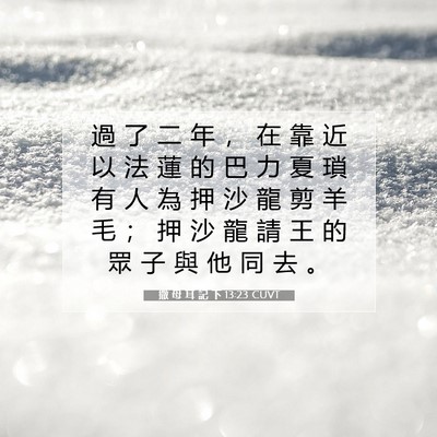 Picture 07 - 撒 母 耳 記 下 13:23 CUVT - 過 了 二 年 ， 在 靠 近 以 法 蓮 的 - Bible Verse Picture