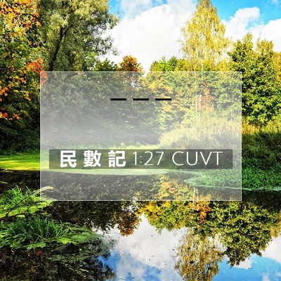 Picture 07 - 民 數 記 1:27 CUVT -  - Bible Verse Picture