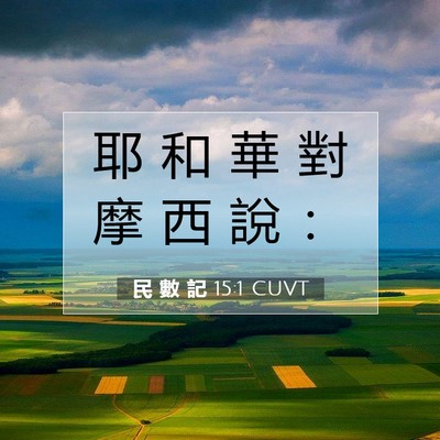 Picture 07 - 民 數 記 15:1 CUVT - 耶 和 華 對 摩 西 說 - Bible Verse Picture