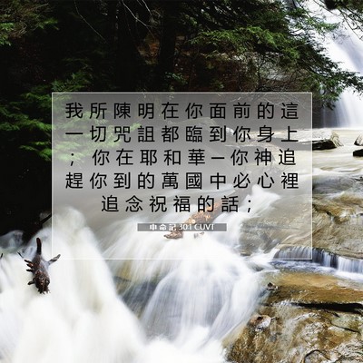 Picture 07 - 申 命 記 30:1 CUVT - 我 所 陳 明 在 你 面 前 的 這 一 切 - Bible Verse Picture