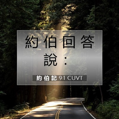 Picture 07 - 約 伯 記 9:1 CUVT - 約 伯 回 答 說 - Bible Verse Picture