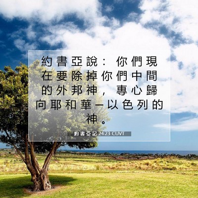 Picture 07 - 約 書 亞 記 24:23 CUVT - 約 書 亞 說 ： 你 們 現 在 要 除 掉 - Bible Verse Picture