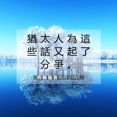 Picture 07 - 約 翰 福 音 10:19 CUVT - 猶 太 人 為 這 些 話 又 起 了 分 爭 - Bible Verse Picture