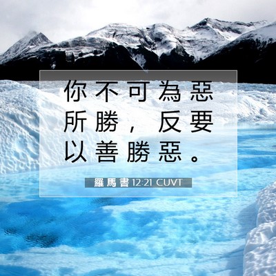 Picture 07 - 羅 馬 書 12:21 CUVT - 你 不 可 為 惡 所 勝 ， 反 要 以 善 - Bible Verse Picture