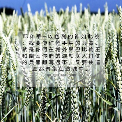 Picture 07 - 耶 利 米 書 21:4 CUVT - 耶 和 華 ─ 以 色 列 的 神 如 此 說 - Bible Verse Picture