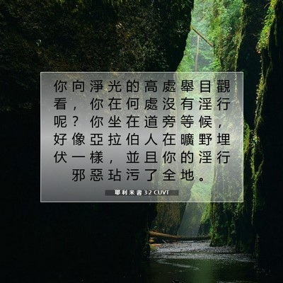 Picture 07 - 耶 利 米 書 3:2 CUVT - 你 向 淨 光 的 高 處 舉 目 觀 看 ， - Bible Verse Picture