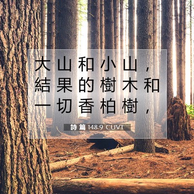 Picture 07 - 詩 篇 148:9 CUVT - 大 山 和 小 山 ， 結 果 的 樹 木 和 - Bible Verse Picture