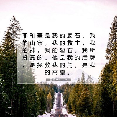 Picture 07 - 詩 篇 18:2 CUVT - 耶 和 華 是 我 的 巖 石 ， 我 的 山 - Bible Verse Picture